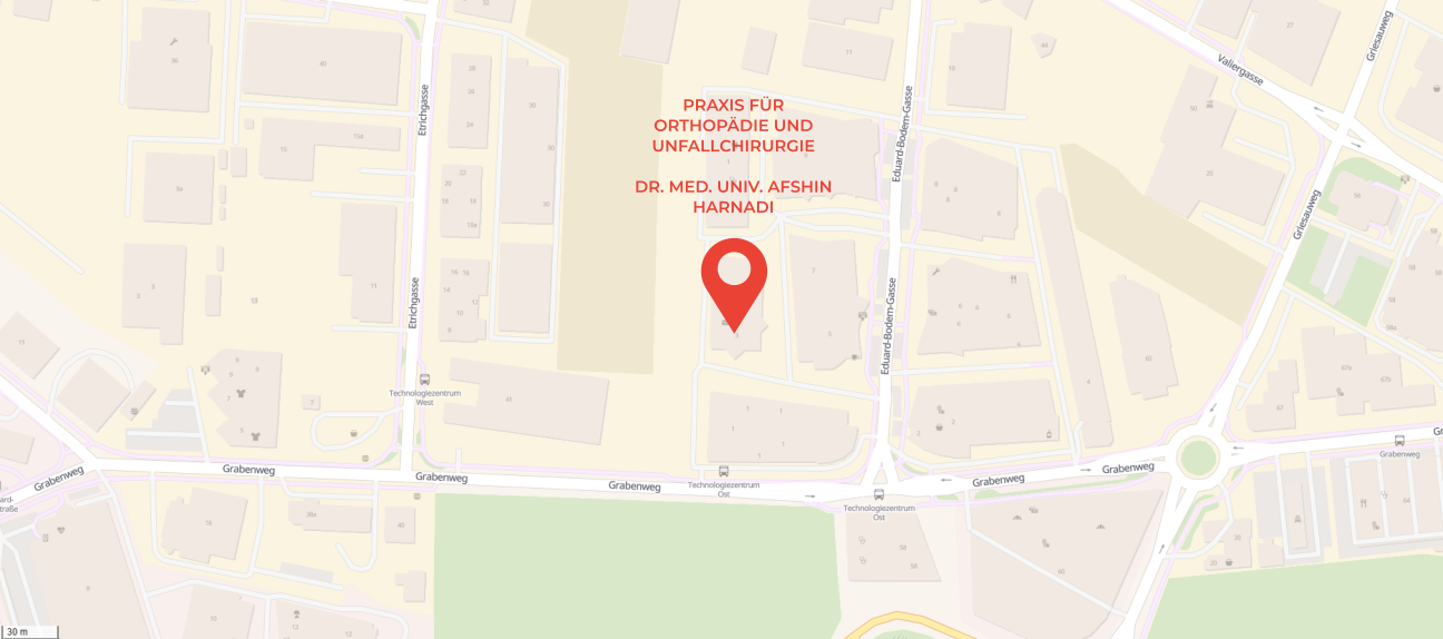 Kartenansicht des Praxisstandorts
