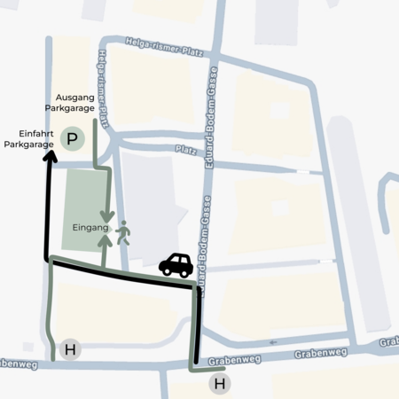 Detaillierter Kartenausschnitt zur Orientierungshilfe